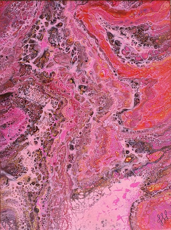 Abstract artwork of hopeful emotions