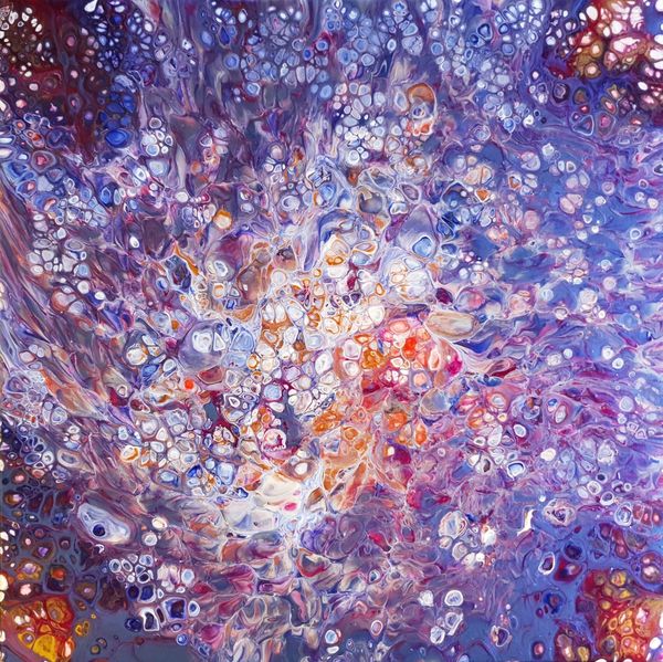 Abstract art inspired by Hubble telescope pictures