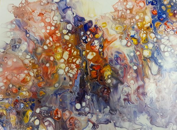 Abstract artwork inspired by Olympia