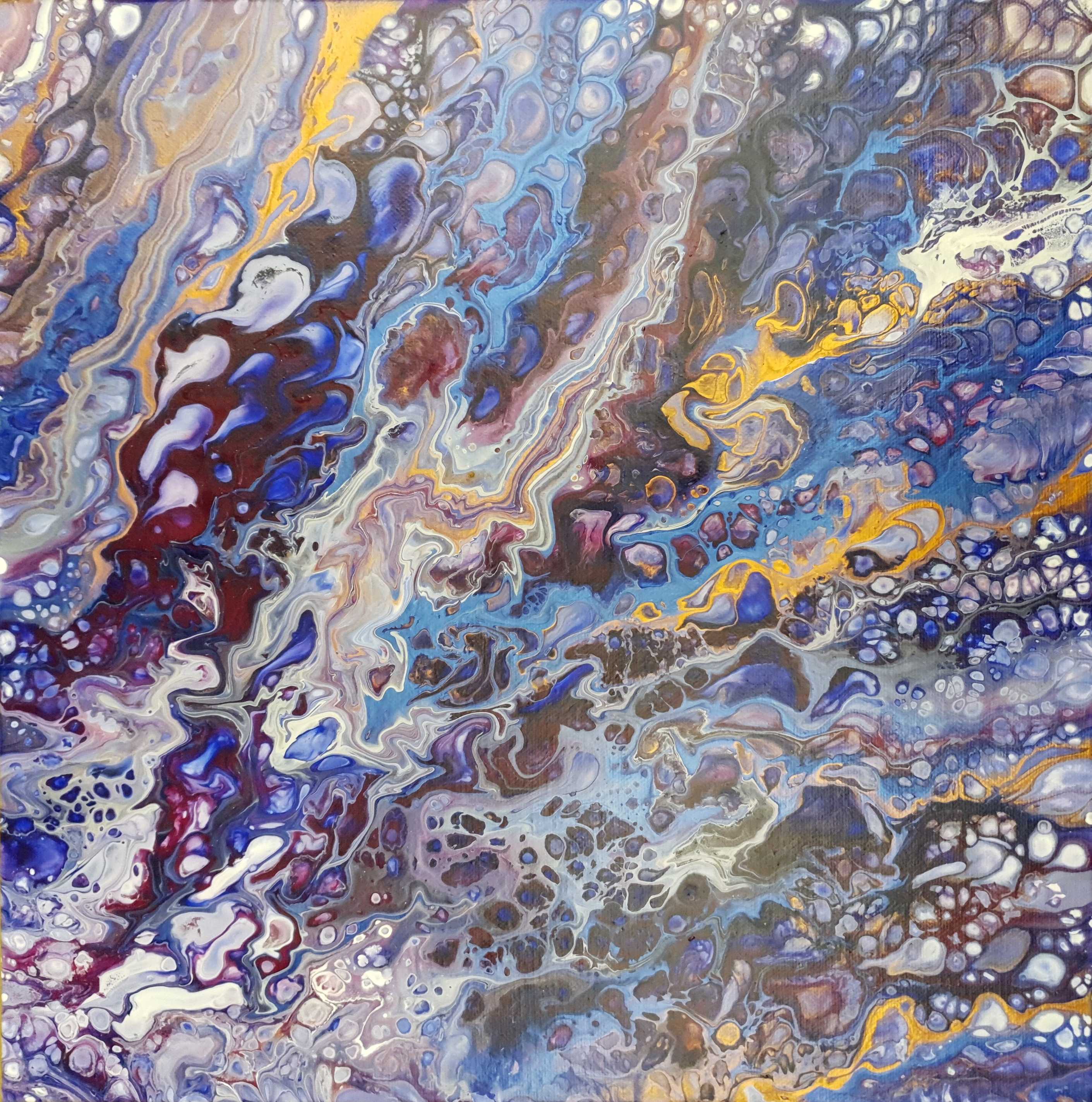 Abstract art inspired by Hubble telescope pictures