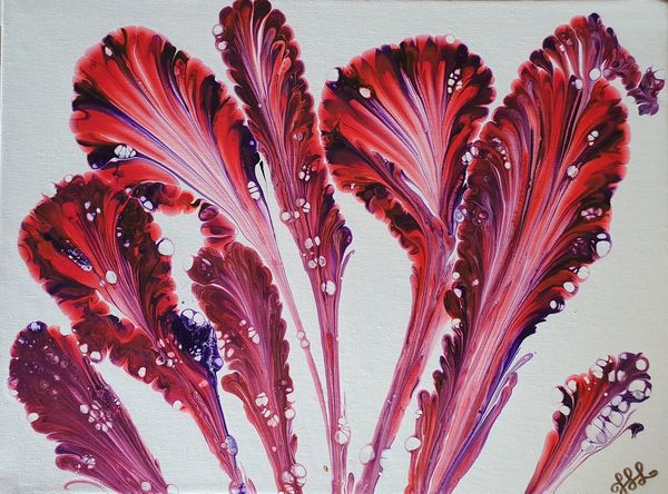 An abstract depiction of ferns