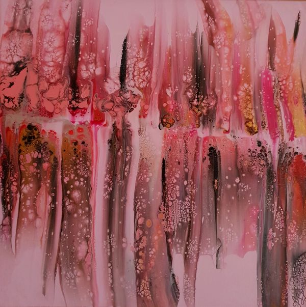 Abstract artwork of thoughtful emotions