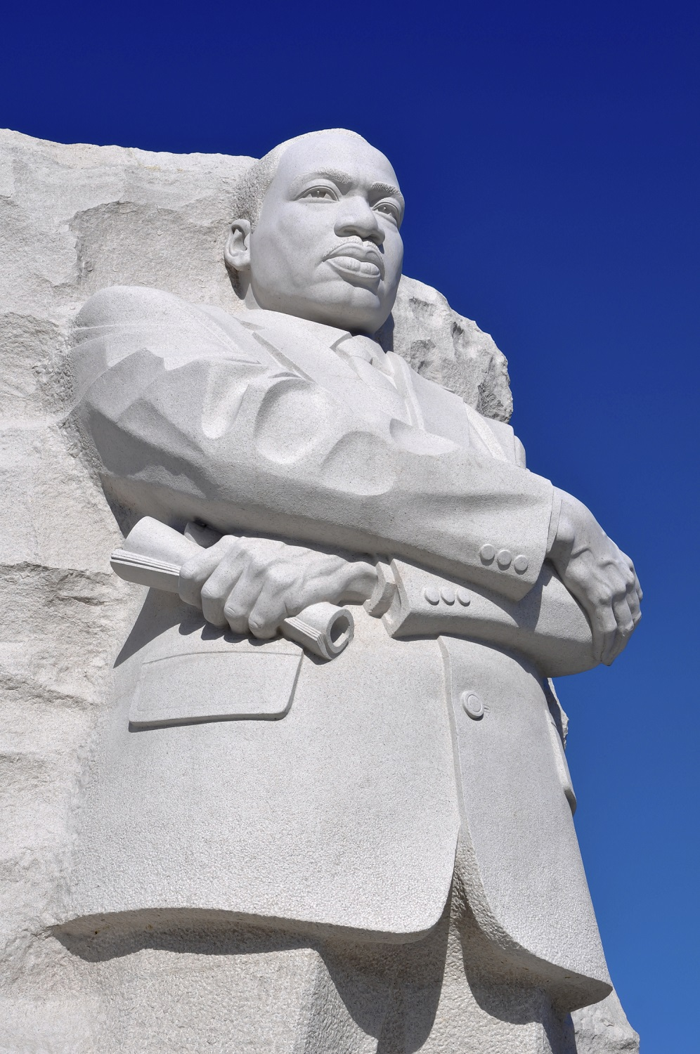 The Martin Luther King statue watches over the city with pride.