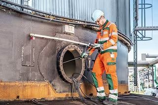 Check device displays in hazardous areas
