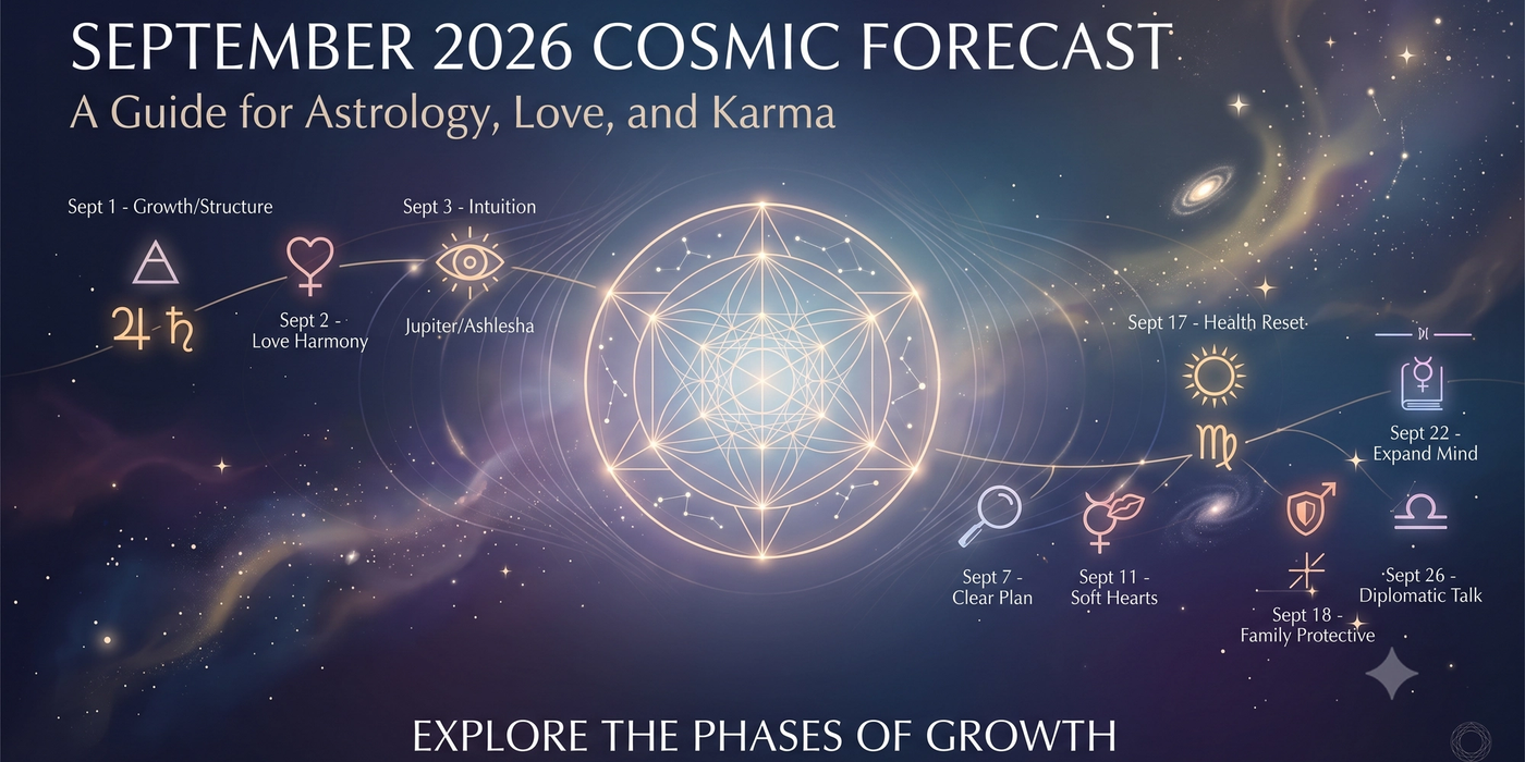 September 2026 Cosmic Forecast: Navigation Guide for Astrology, Love, and Karma