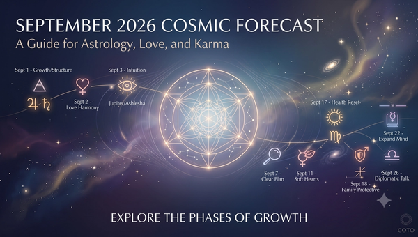 September 2026 Cosmic Forecast: Navigation Guide for Astrology, Love, and Karma