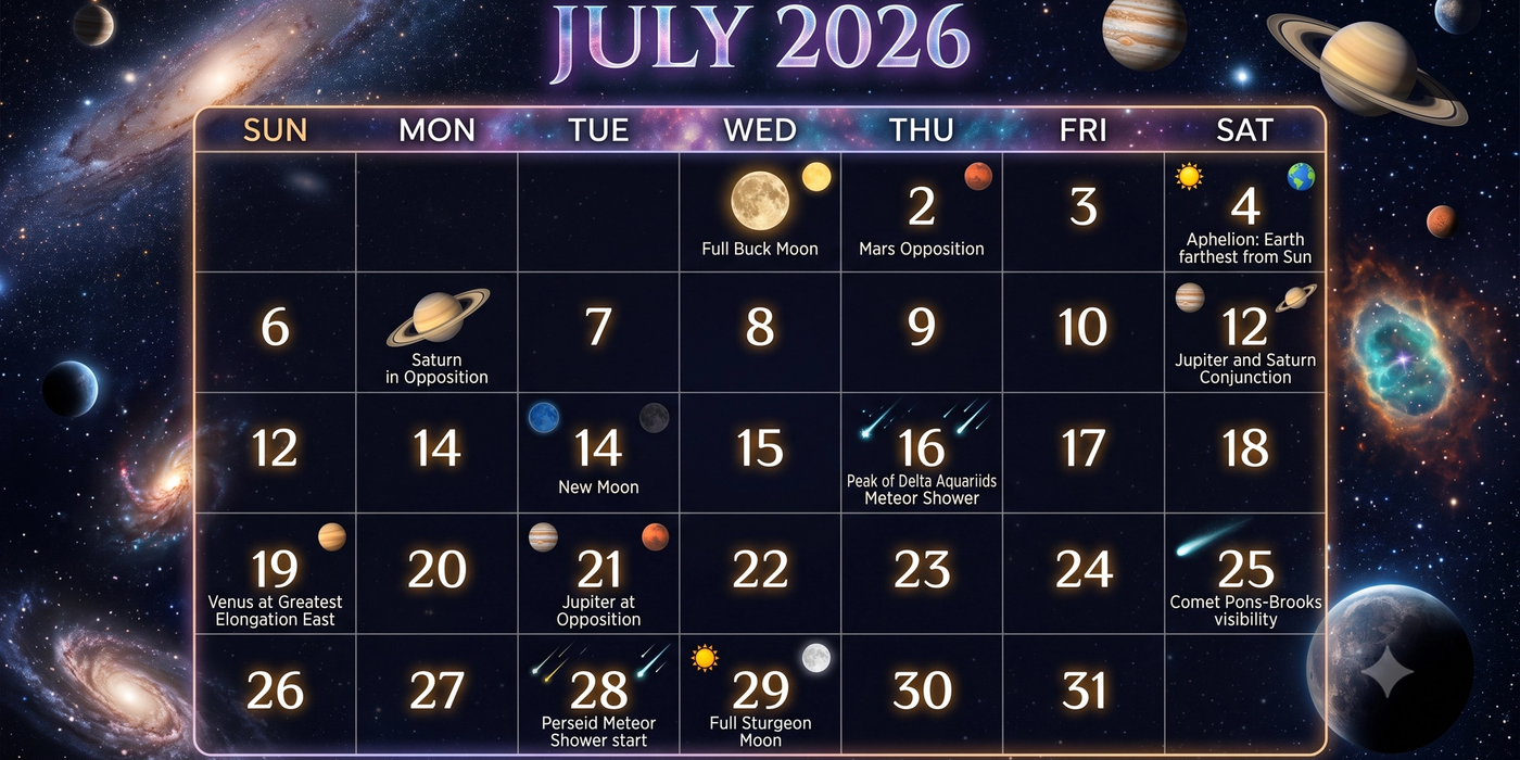July 2026 Panchang: Vrats, Festivals, Tithis, Nakshatras & Shubh Muhurat