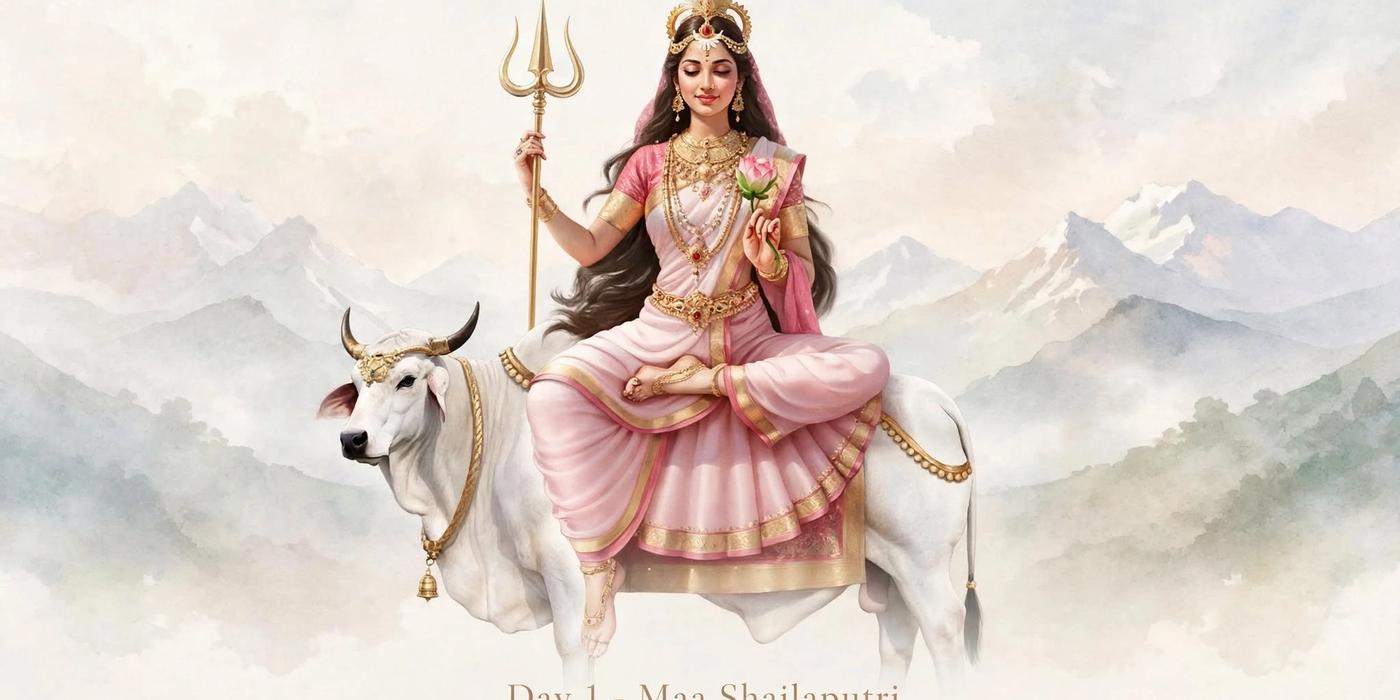 Navratri Day 1: Maa Shailaputri | Divine Beginnings & Root Alignment