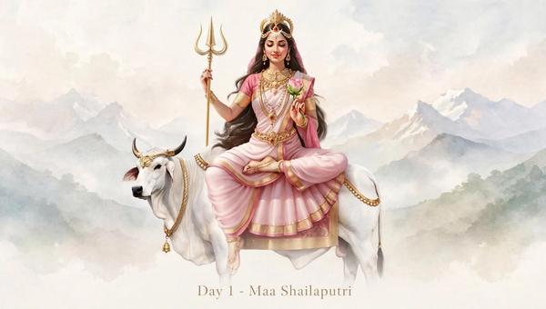 Navratri Day 1: Maa Shailaputri | Divine Beginnings & Root Alignment
