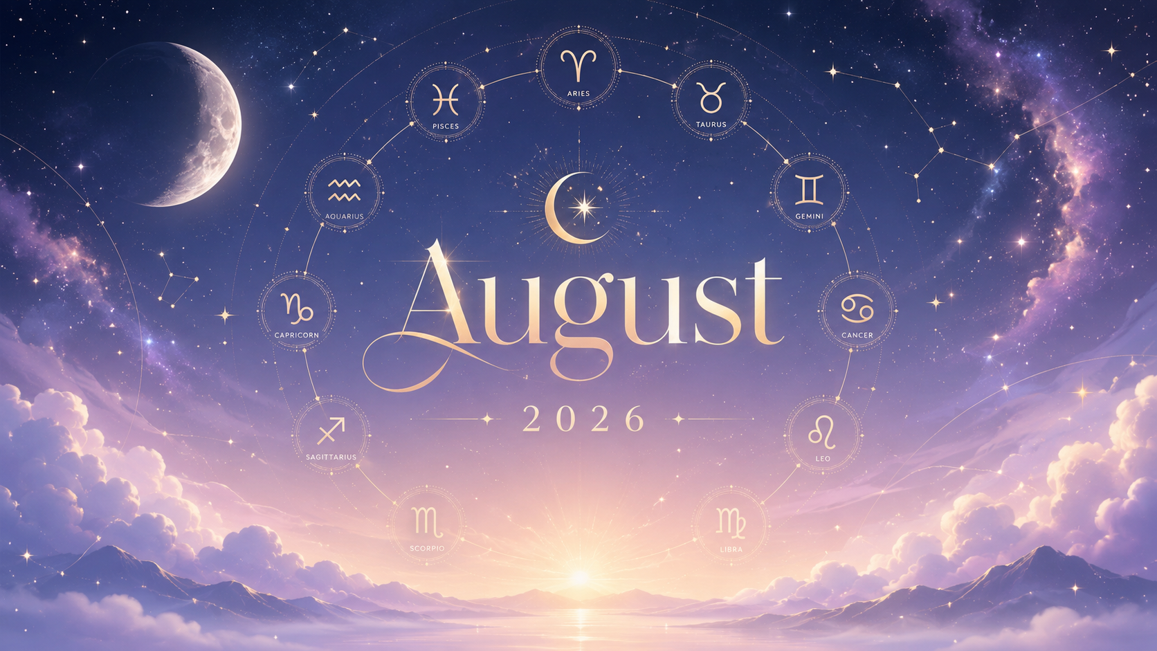 August Monthly Horoscopes: Eclipses, Fire, and the Cosmic Plot Twist