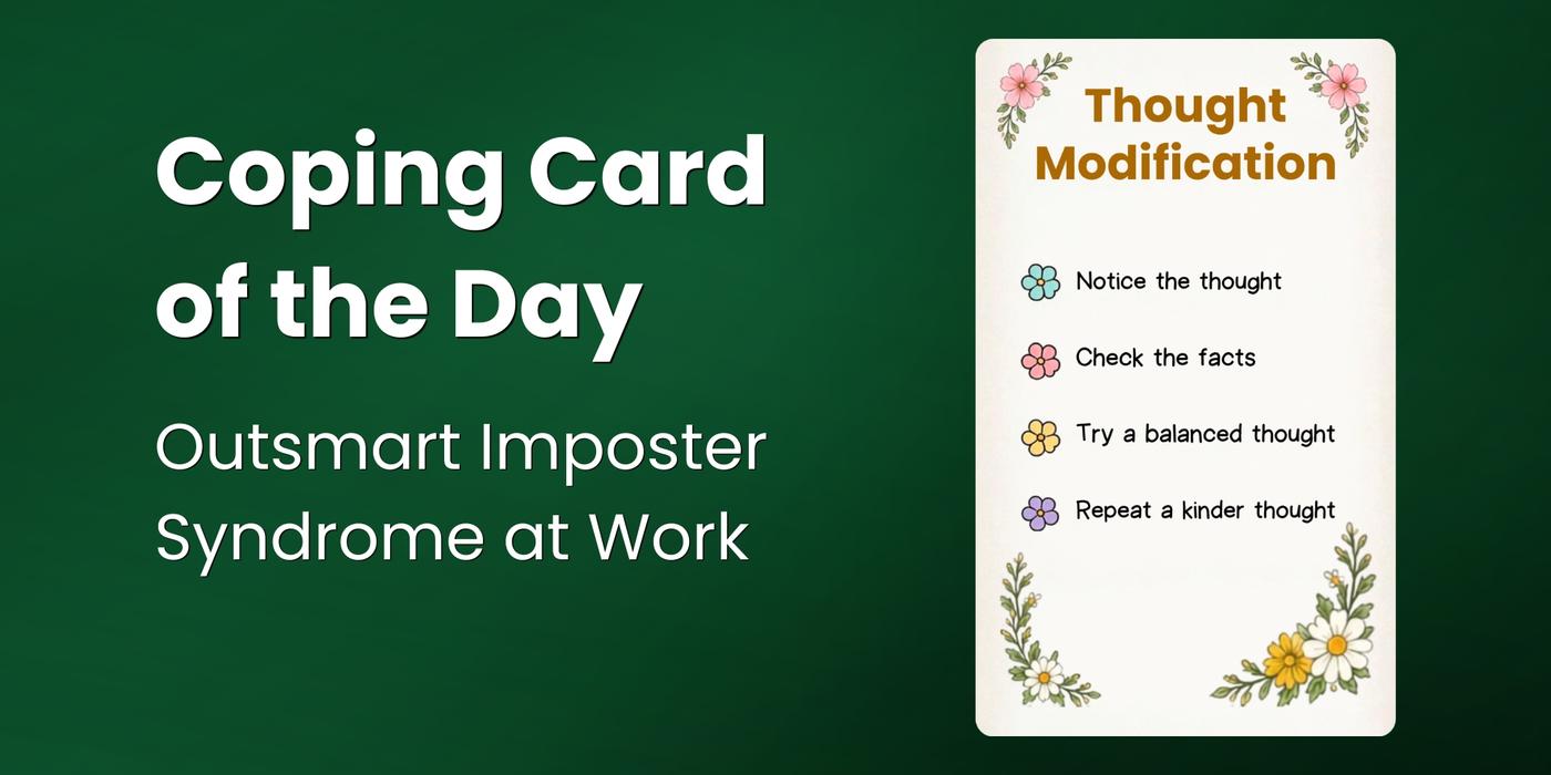 Daily Coping Card: Outsmart Imposter Syndrome at Work