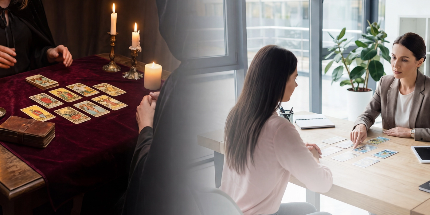 Tarot vs Tarot Therapy on coto: Why We Offer Both (And How to Choose)