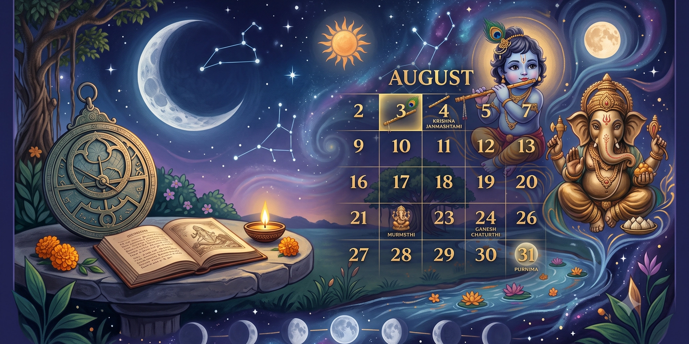 September 2026 Monthly Panchang: Major Hindu Festivals, Vrats & Lunar Events