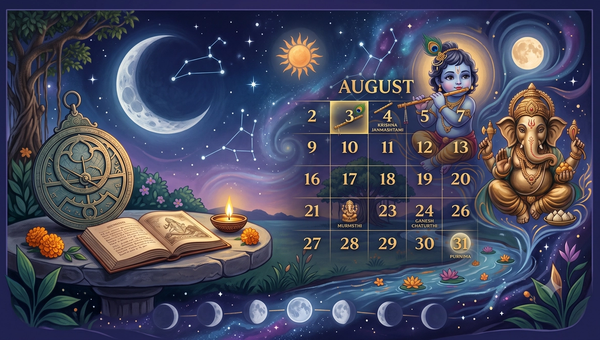 September 2026 Monthly Panchang: Major Hindu Festivals, Vrats & Lunar Events