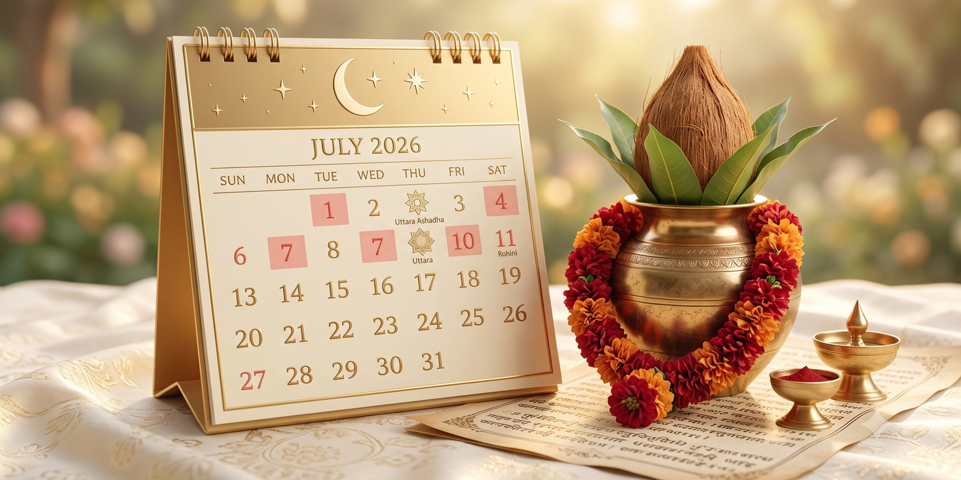 Shubh Vivah: Auspicious July 2026 Wedding Muhurat Guide