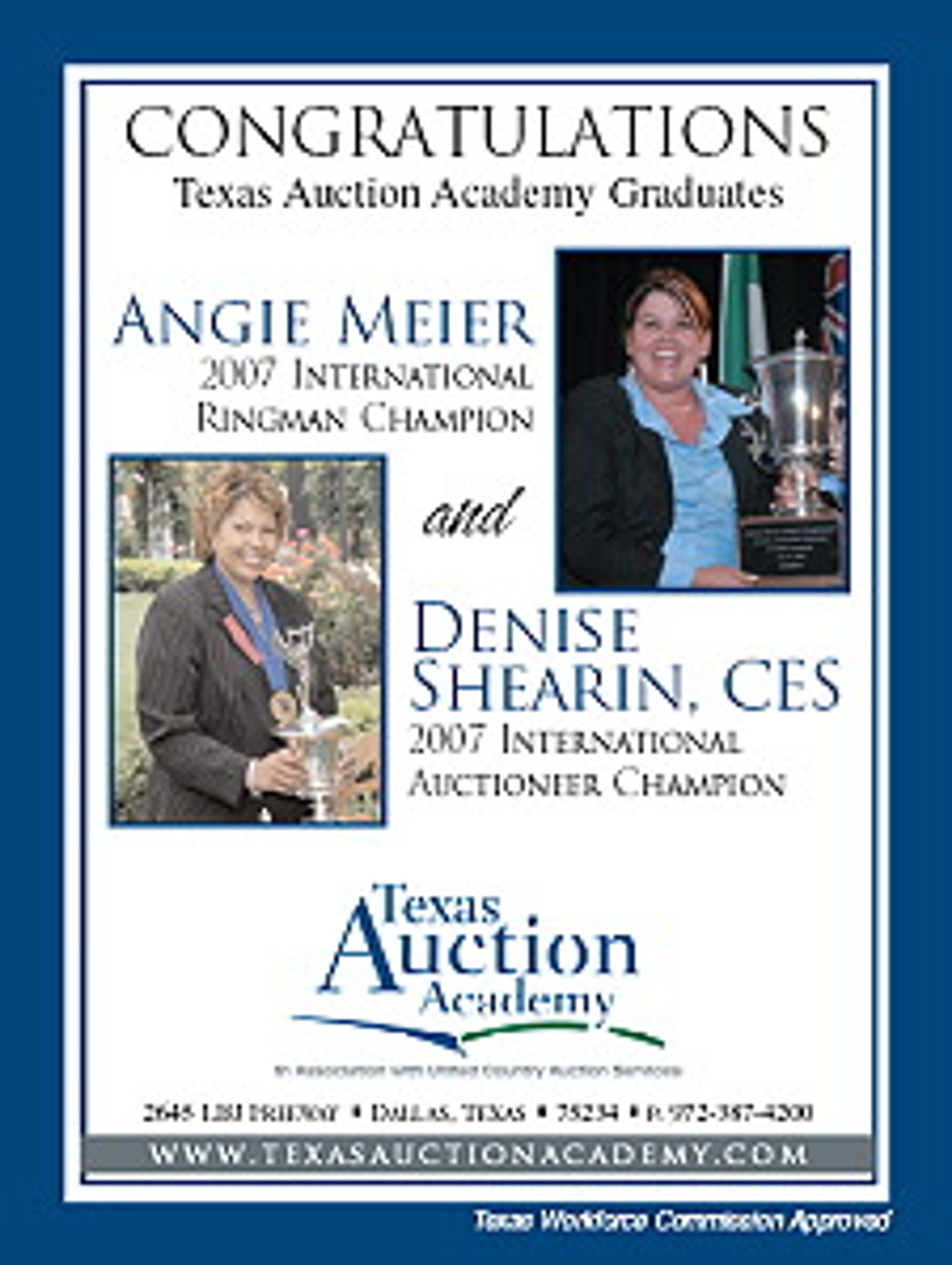 Congratulations Angie Meier & Denise Shearin