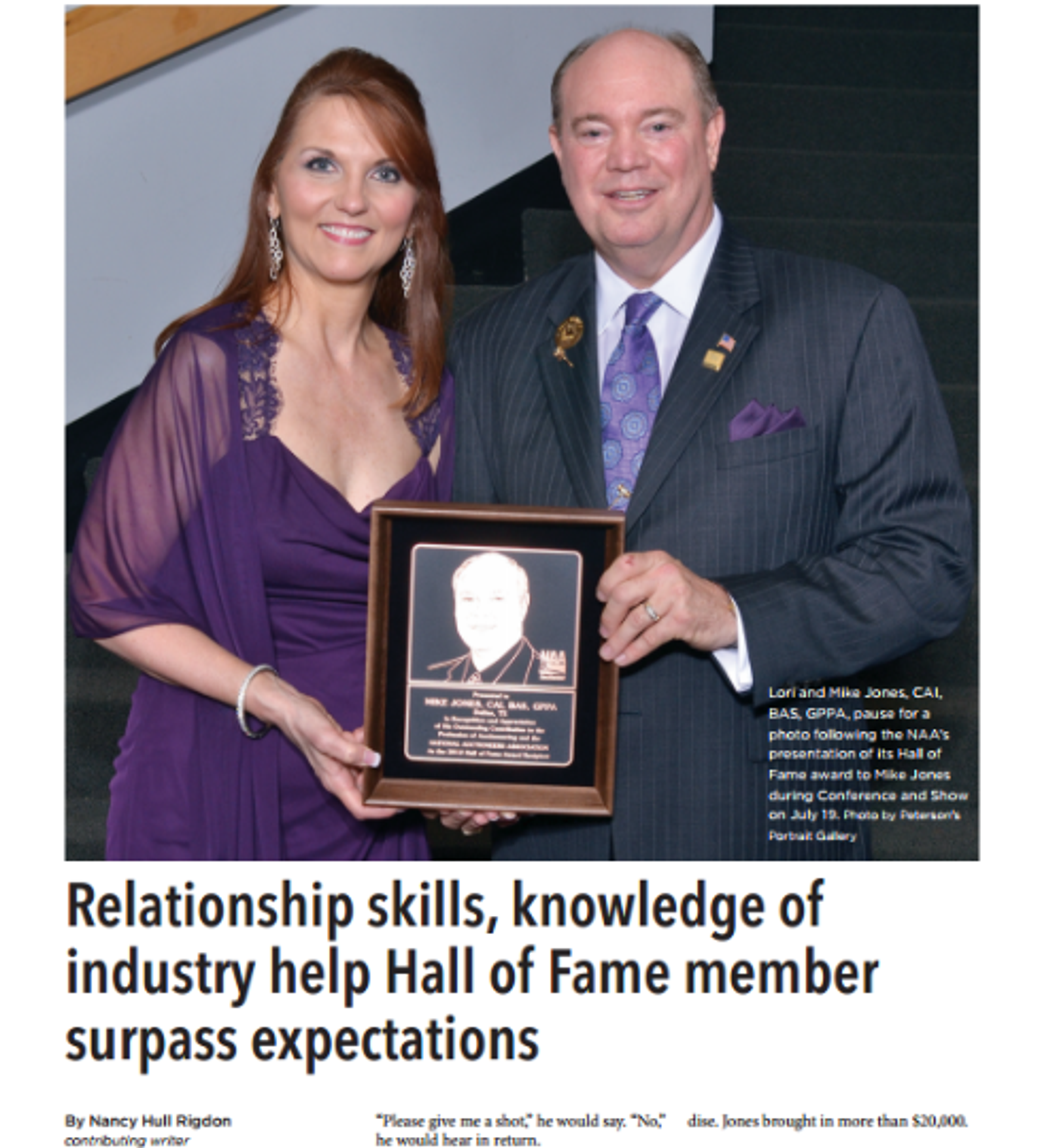 Mike Jones Elected to Auctioneer Hall of Fame