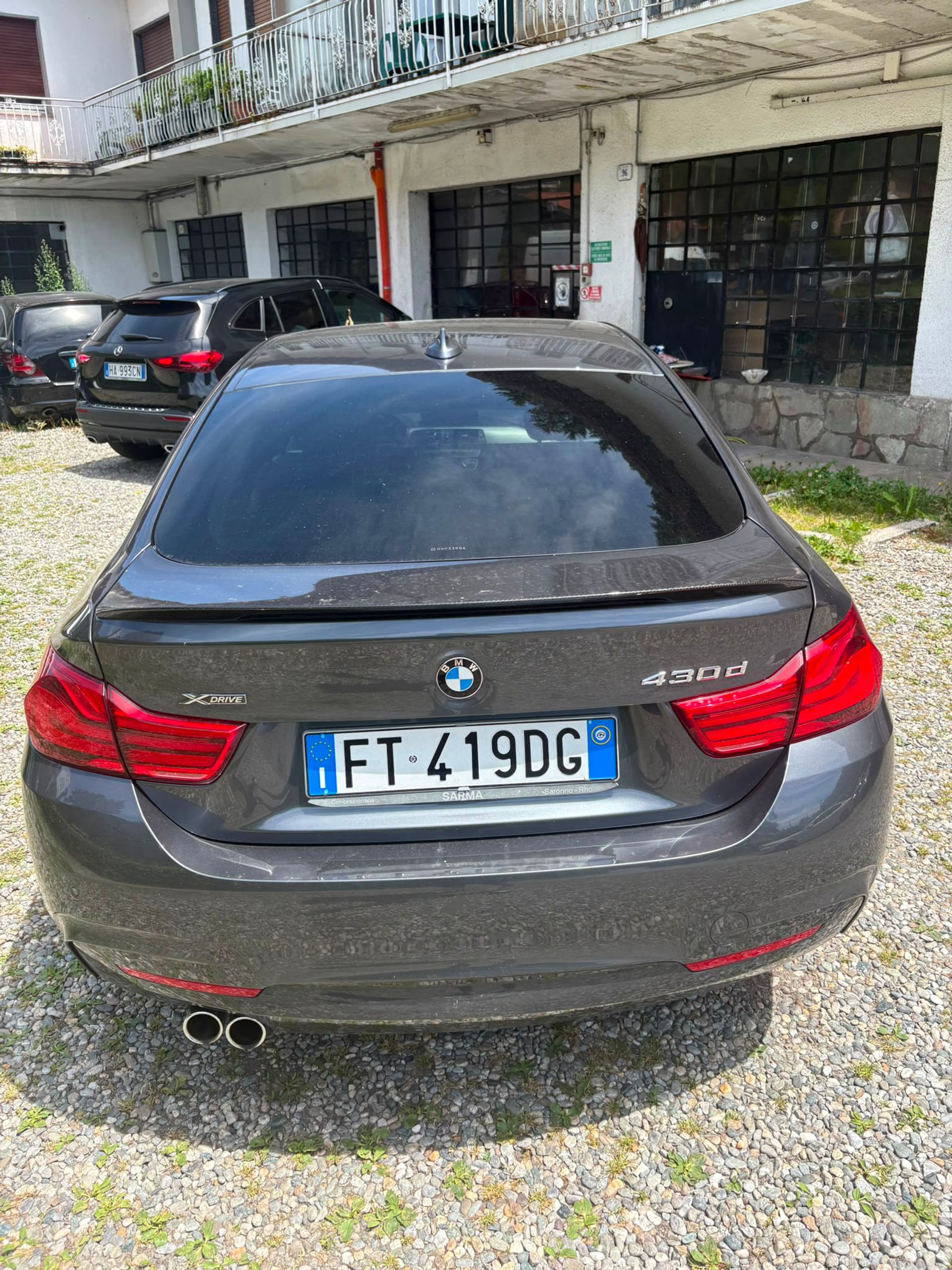 Posteriore BMW 430d xDrive Gran Coupé con badge — auto usate Valsassina