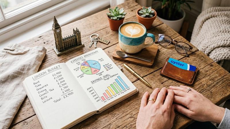 ロンドンの生活費内訳イメージ