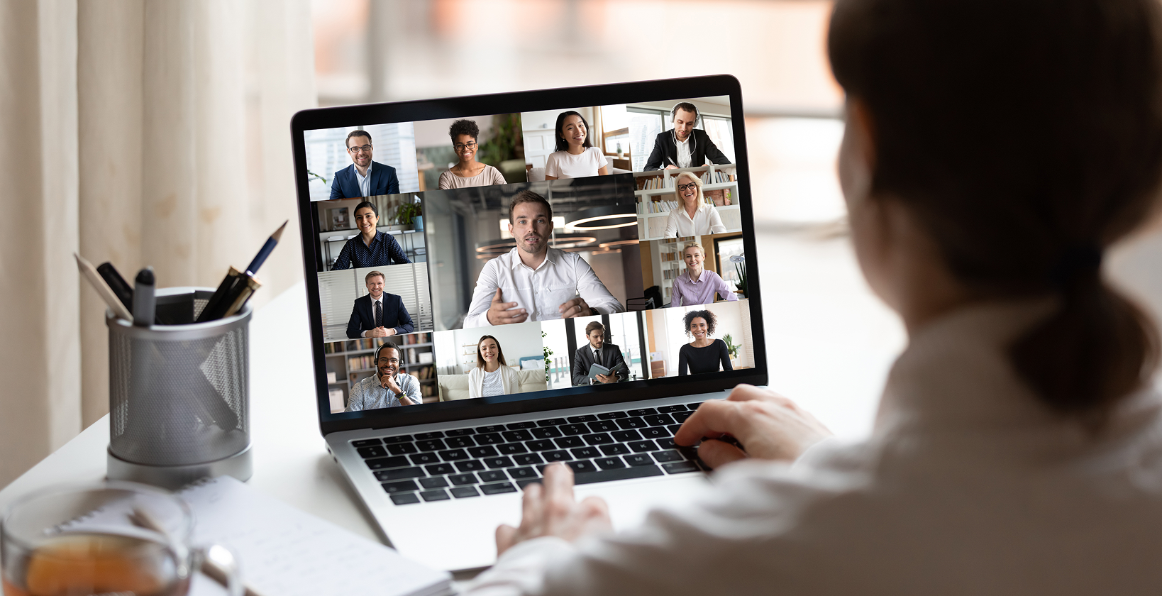 someone watching event remotely