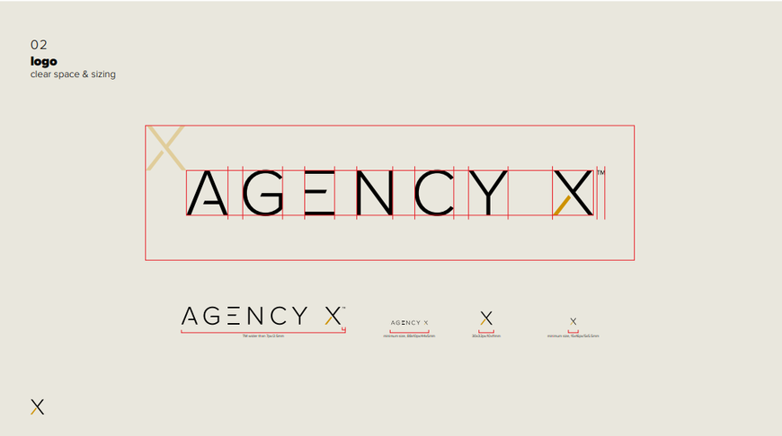 Showing logo design