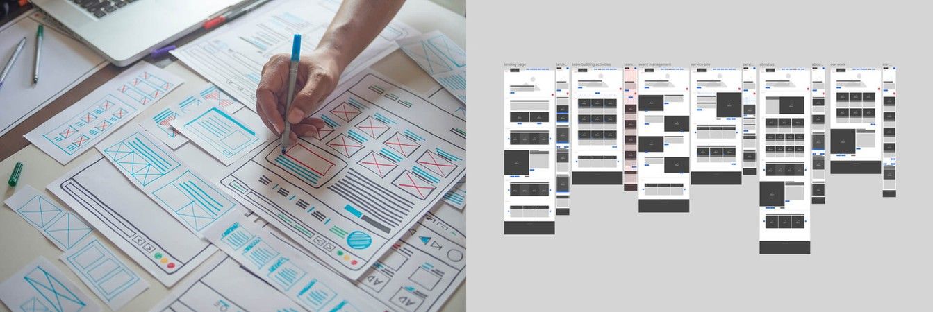 Dynamic Events Website Wireframes