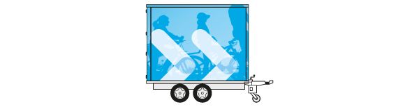 Carrello porta bici per autobus