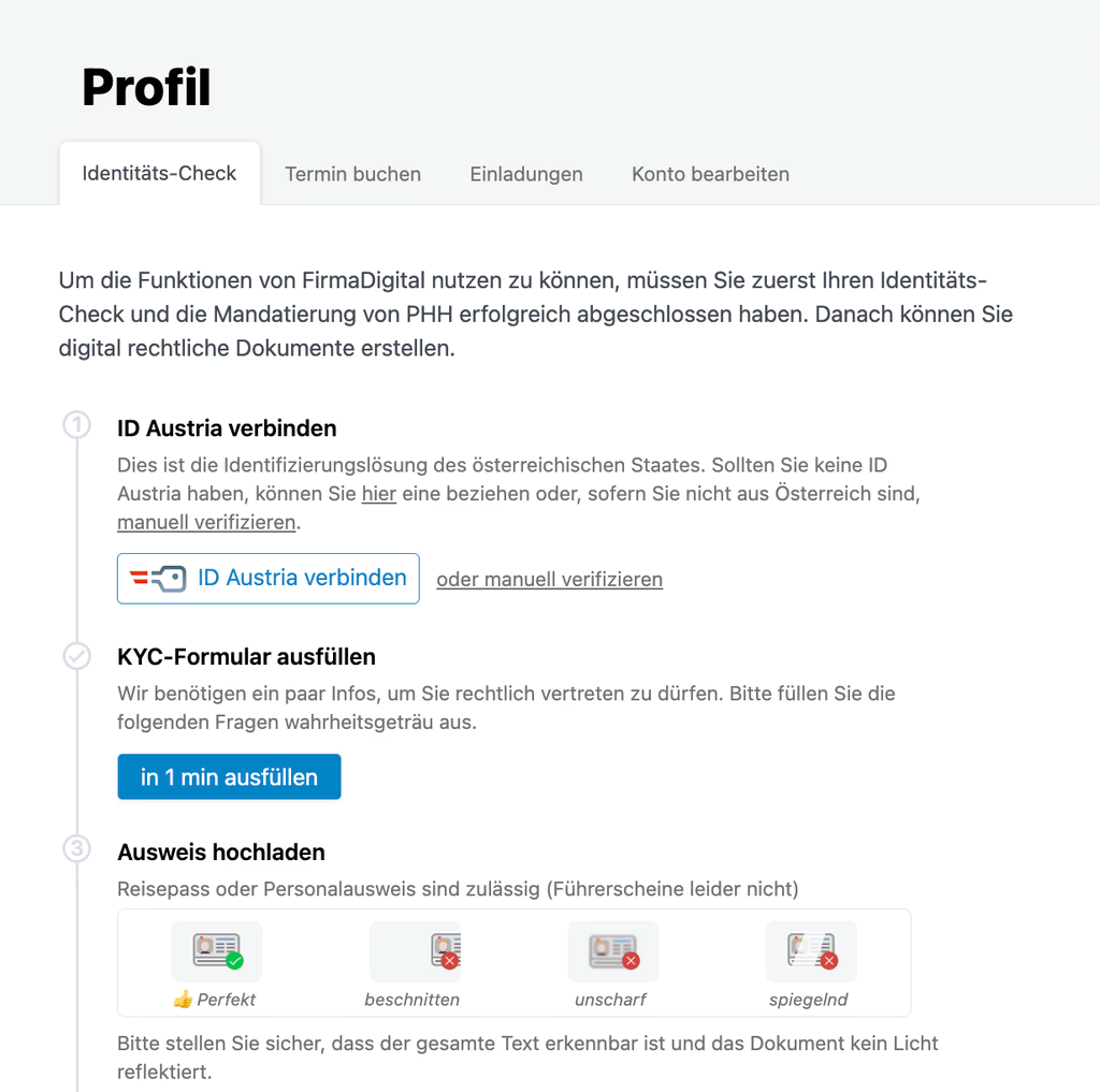 ID-/KYC-Check starten