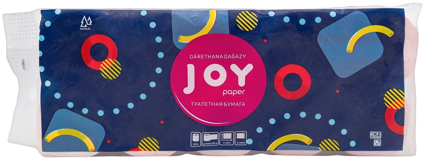 Туалетная бумага JOY, 2 слоя, 28 м