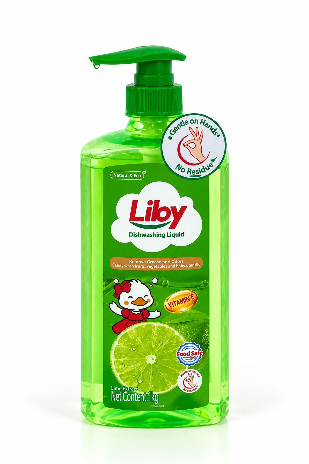 Гель для мытья посуды Liby «Лайм» 1 кг