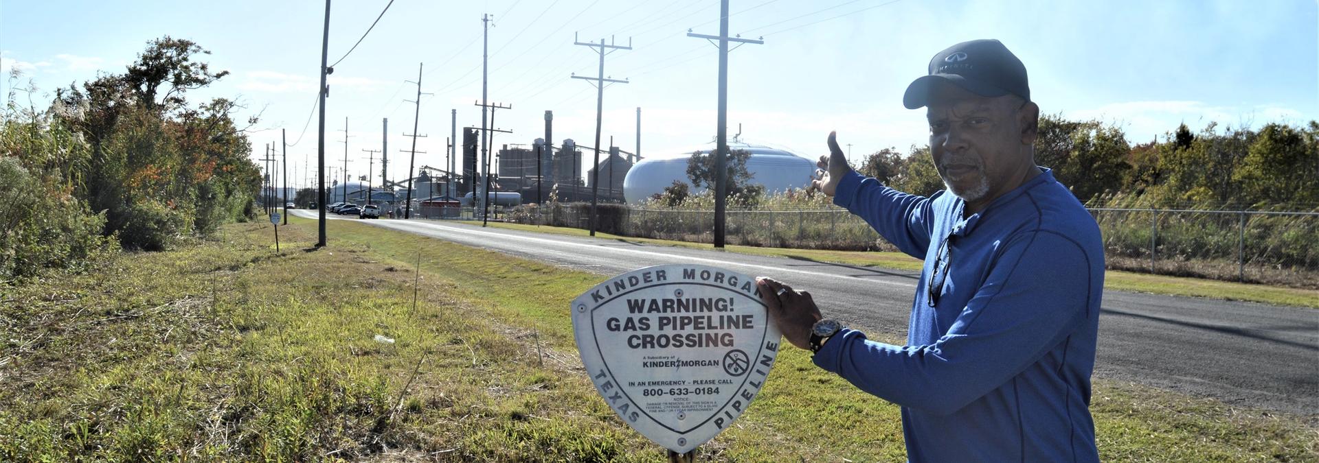 John Beard grew up in Port Arthur, Texas, not even three miles from the Oxbow plant that's one of the largest polluters in Texas. Photo: Tom Pelton.