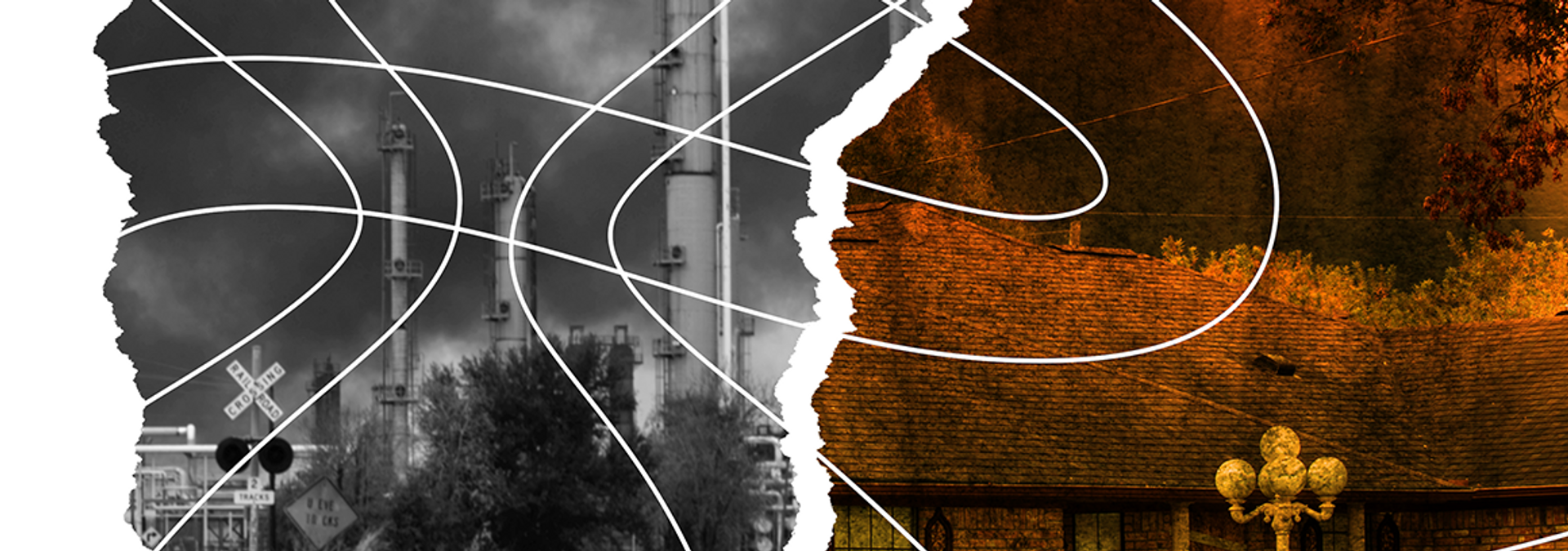 Texas' system of monitoring and reliance on polluter self-reporting leaves communities exposed and the picture of air quality hazy and incomplete. Illustration: Evan O'Neil.