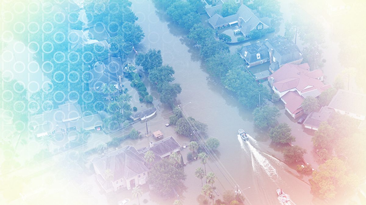 After the heavy rains hit Houston, eight area plants shut down, triggering a dangerous pulse of 1.3 million pounds of unpermitted air pollution. Photo: Karl Spencer.