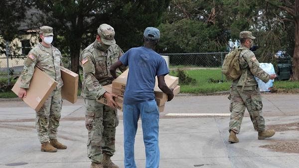 We have to make sure communities can respond and recover more quickly, and more fully, after storms like Hurricane Ida. Photo: Lousiana National Guard.