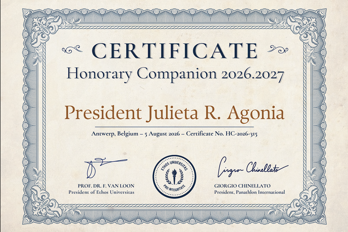 President Certificate