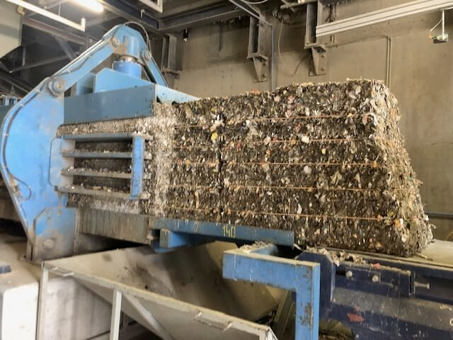 waste being processed