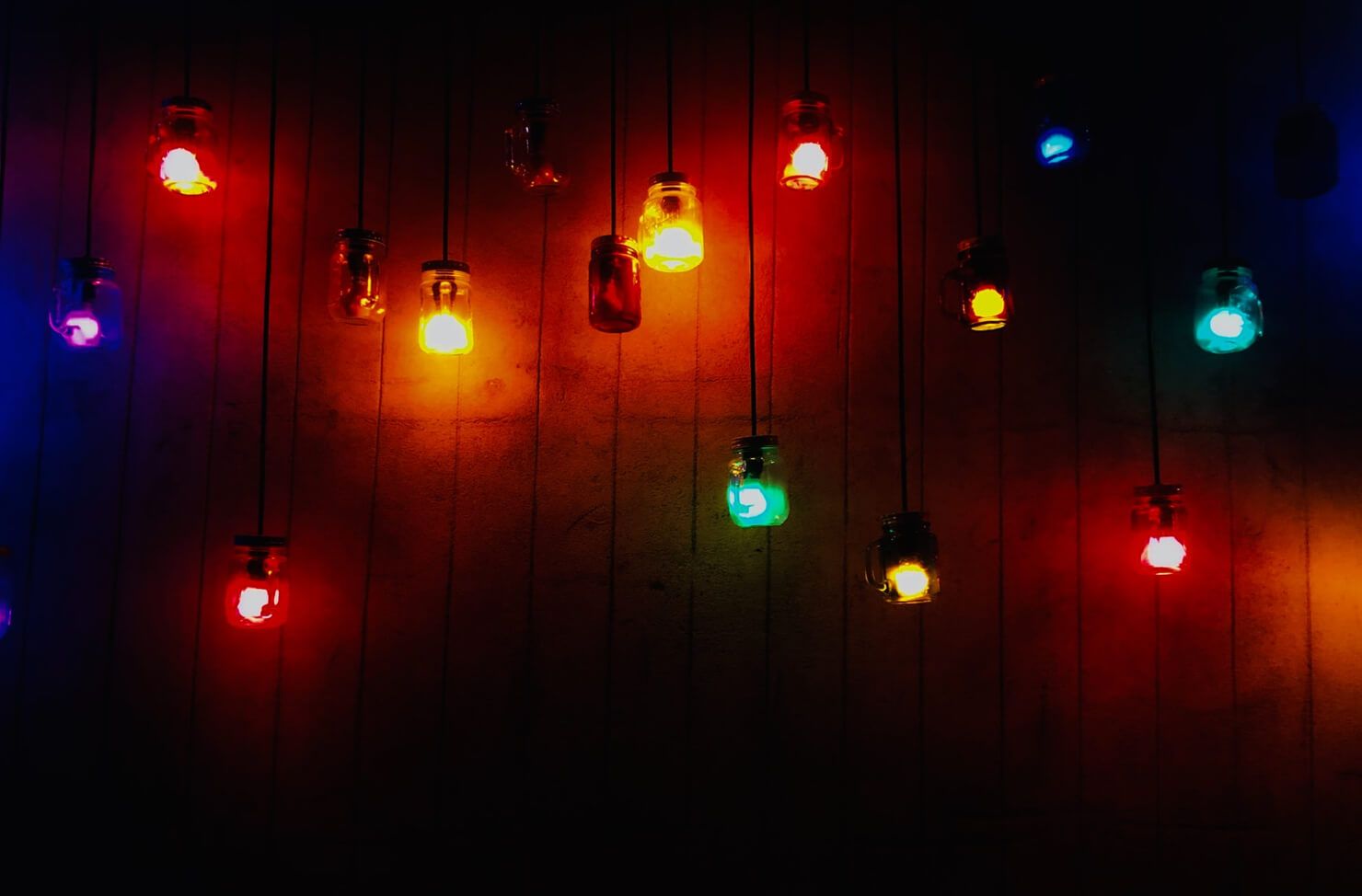 multi-coloured lights