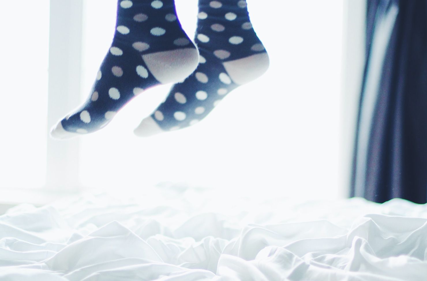 jumping on the bed