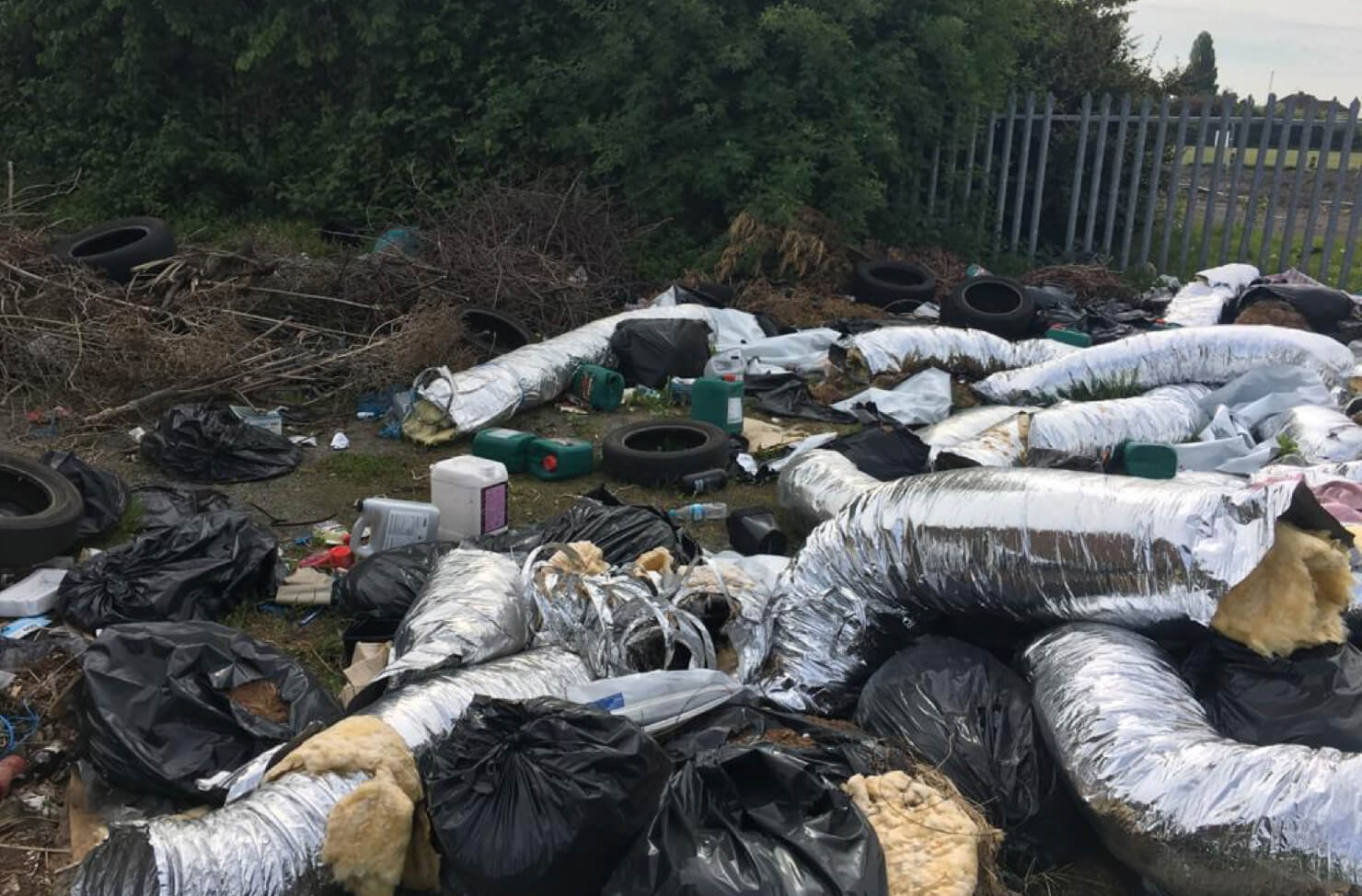 fly-tipped rubbish