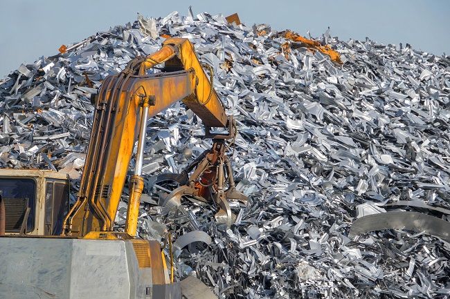 large pile of waste