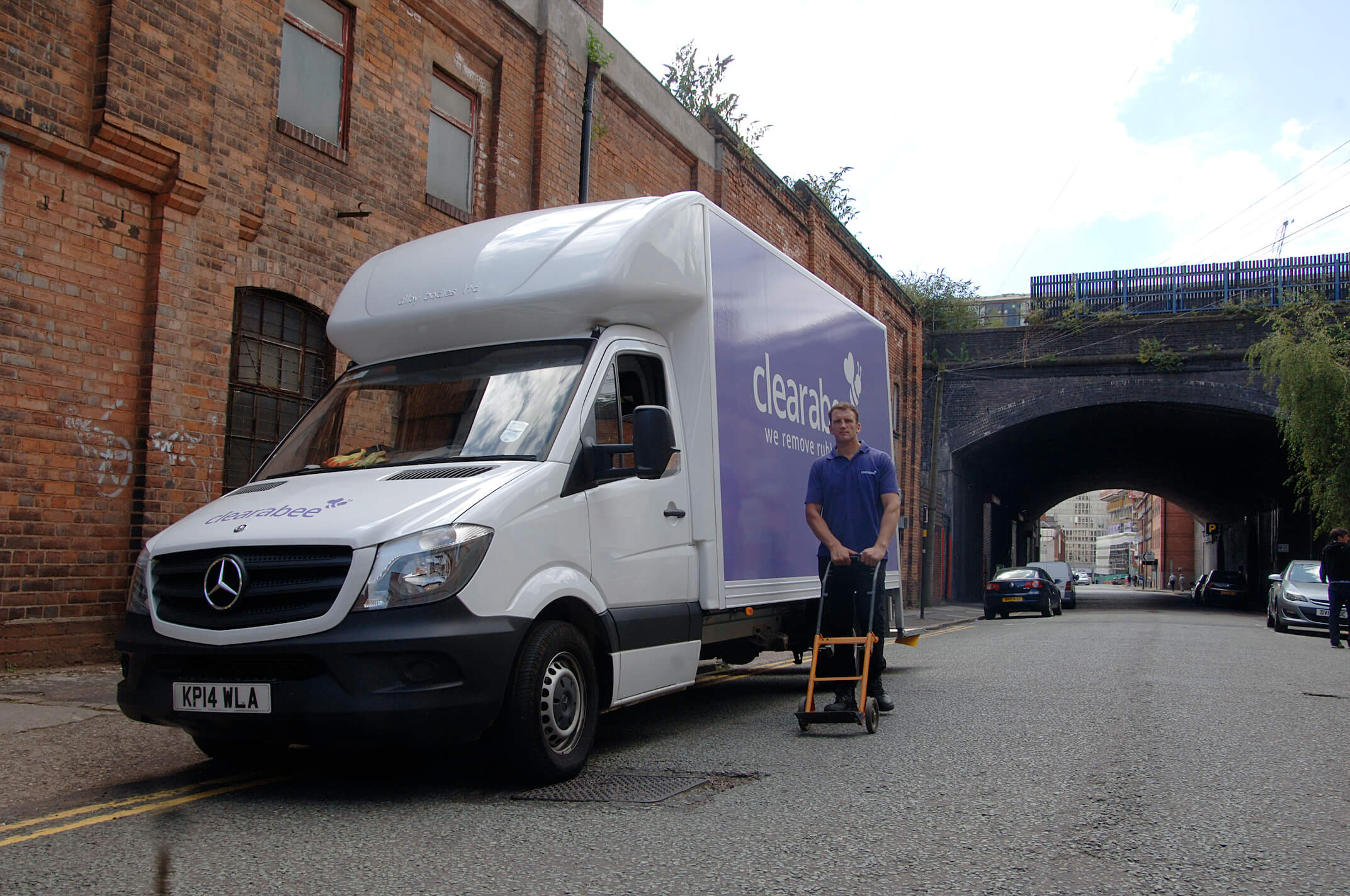 removal van on a roadside