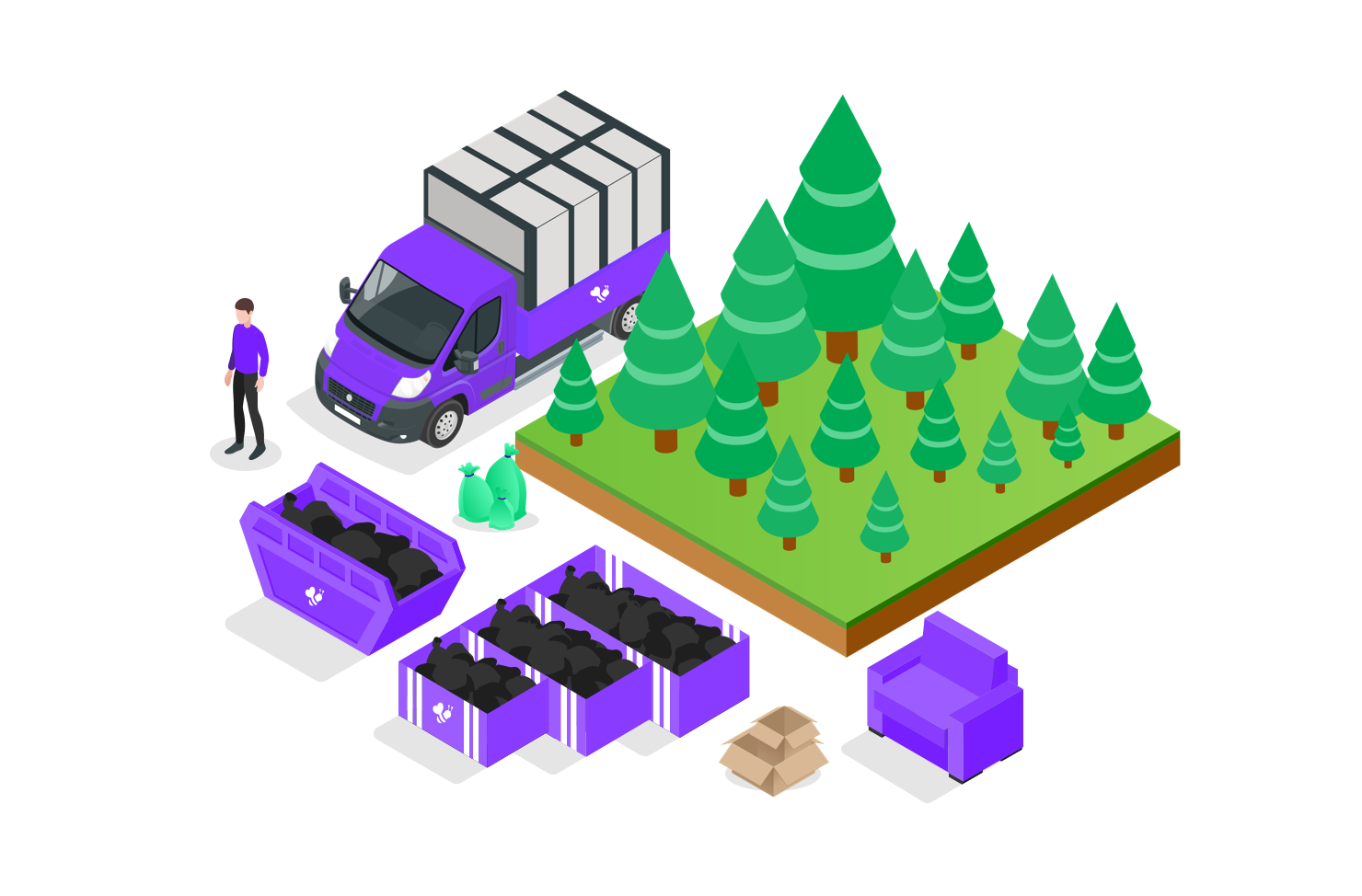 waste removal near trees graphic