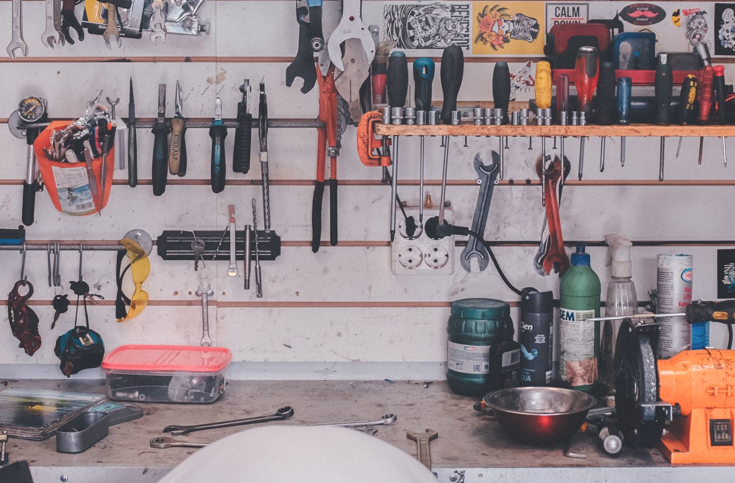orginised tool shed