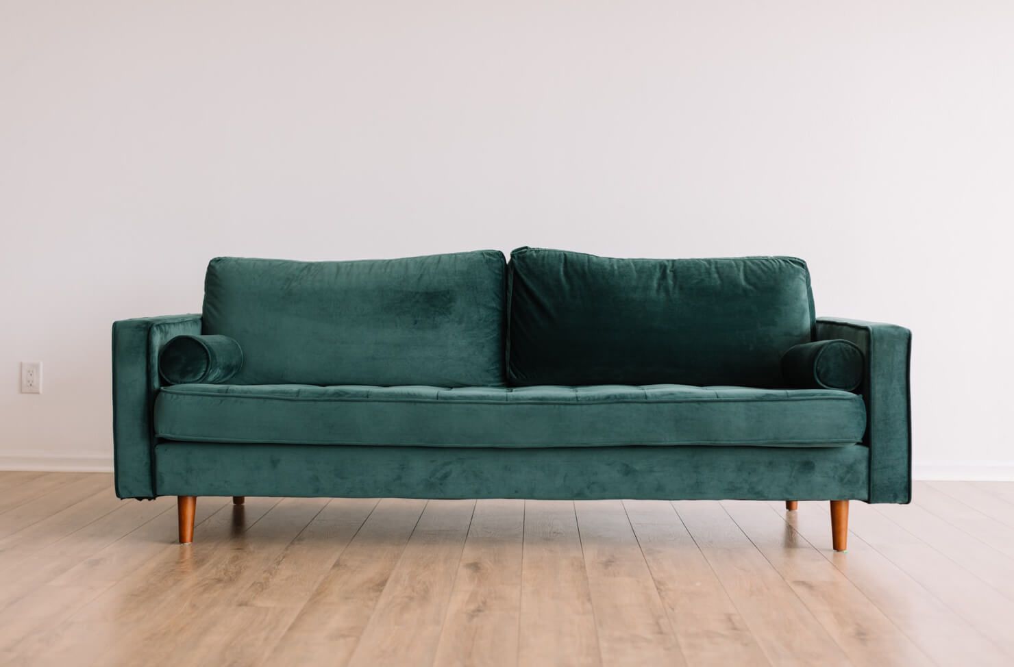 green sofa
