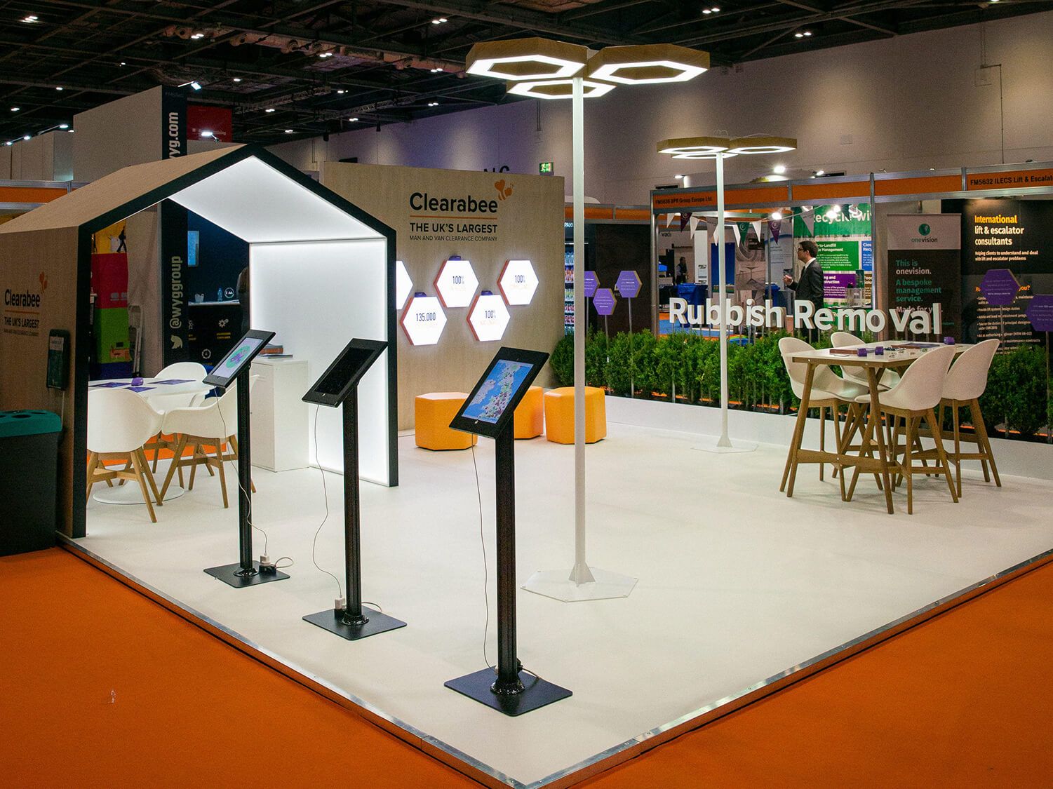 Clearabee stall at a show