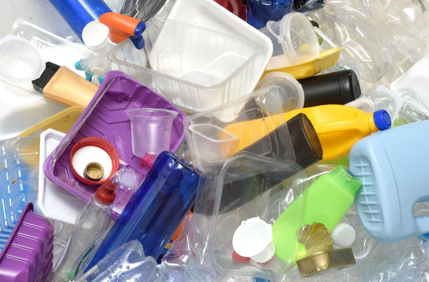 assortment of plastic waste