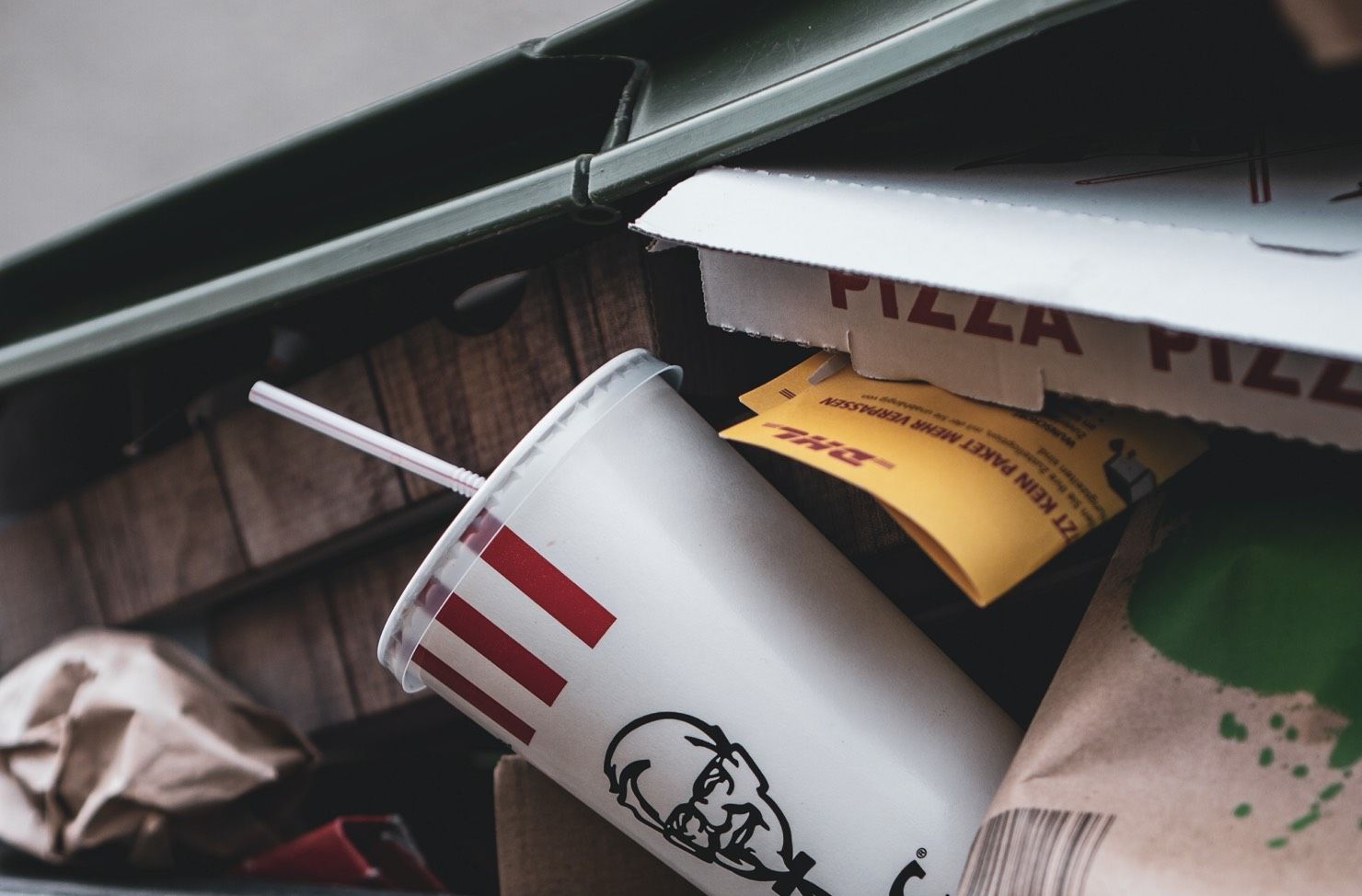 fast food waste