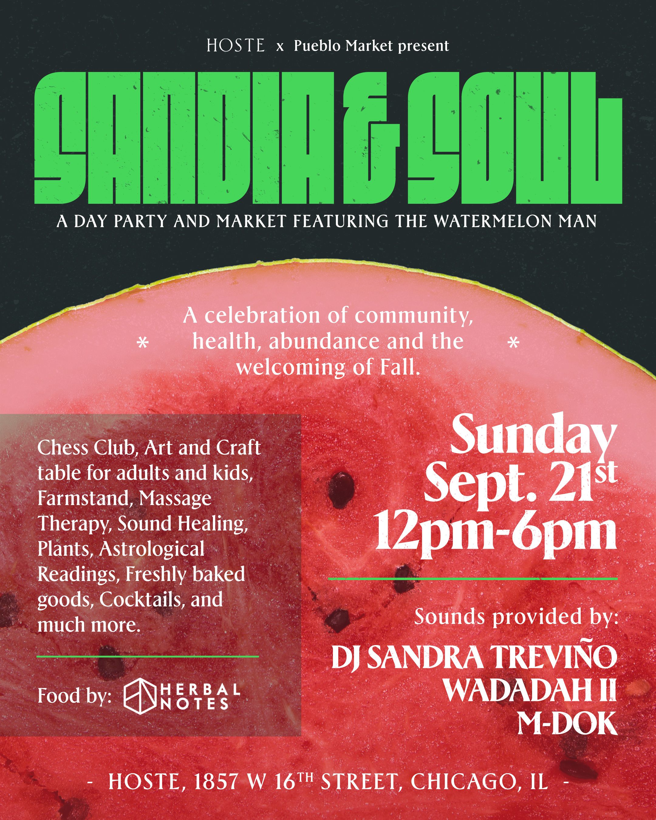 Event: Sandía and Soul: A day Party & Market featuring The Watermelon Man