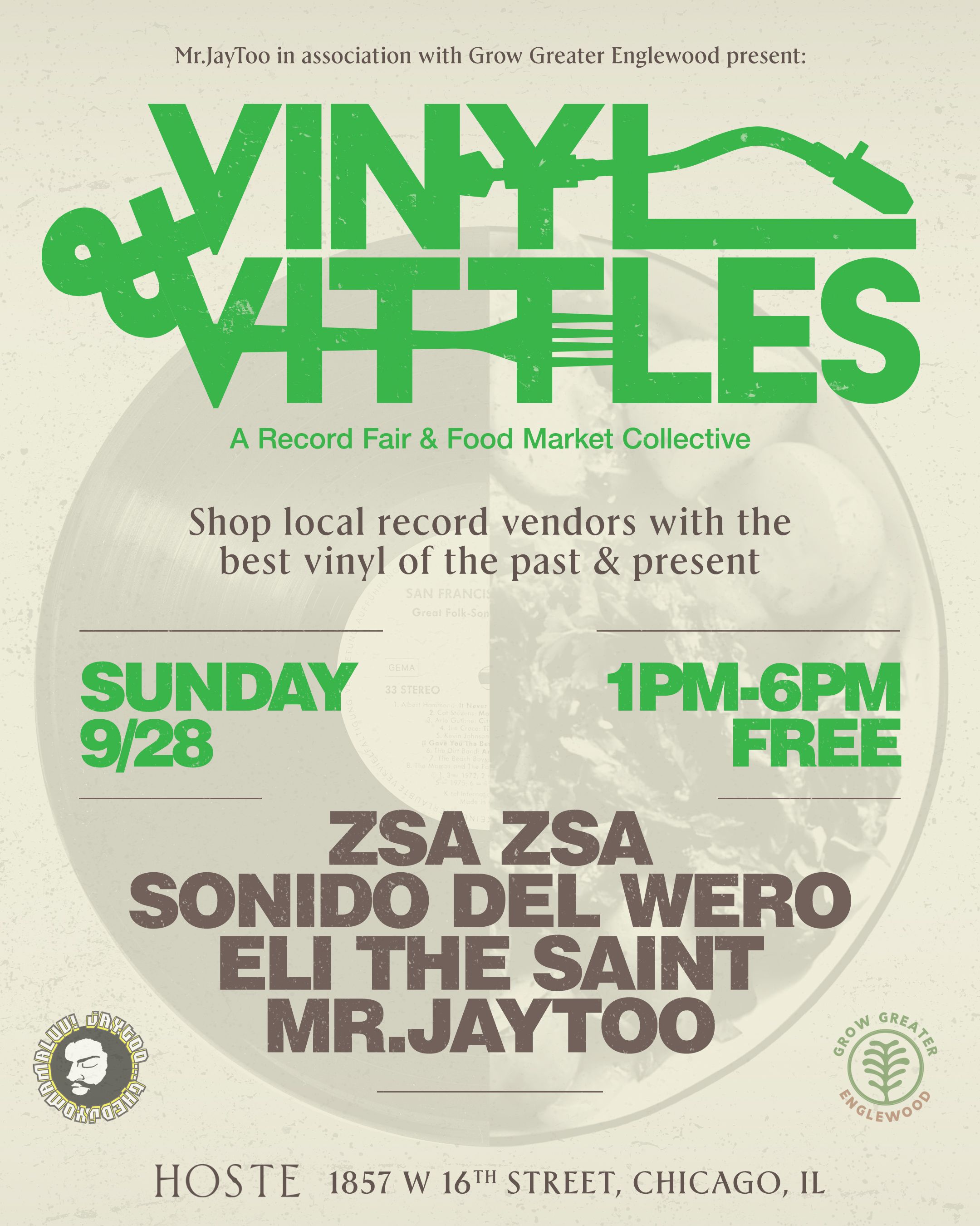 Event: Vinyl + Vittles: A Record Fair and