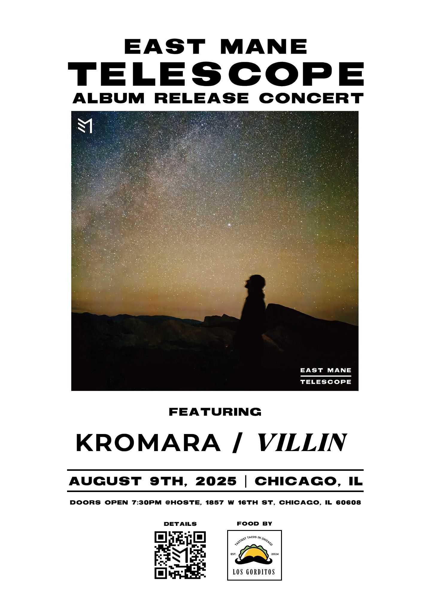 Event: East Mane Album Release Concert Featuring VILLIN and KROMARA